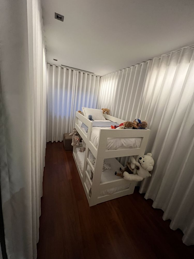 Cama beliche madeira lacada