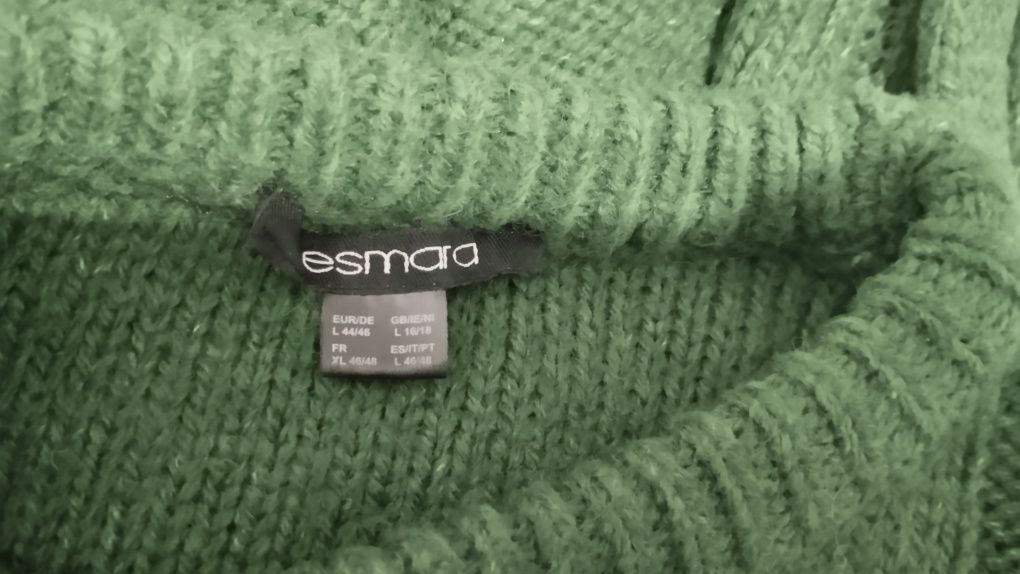 Sweter damski gruby splot
