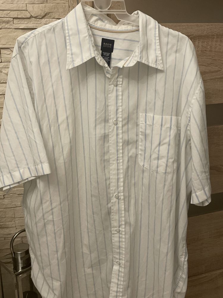 Duza koszula w paseczki niebieskie Xl/XXl-10zl