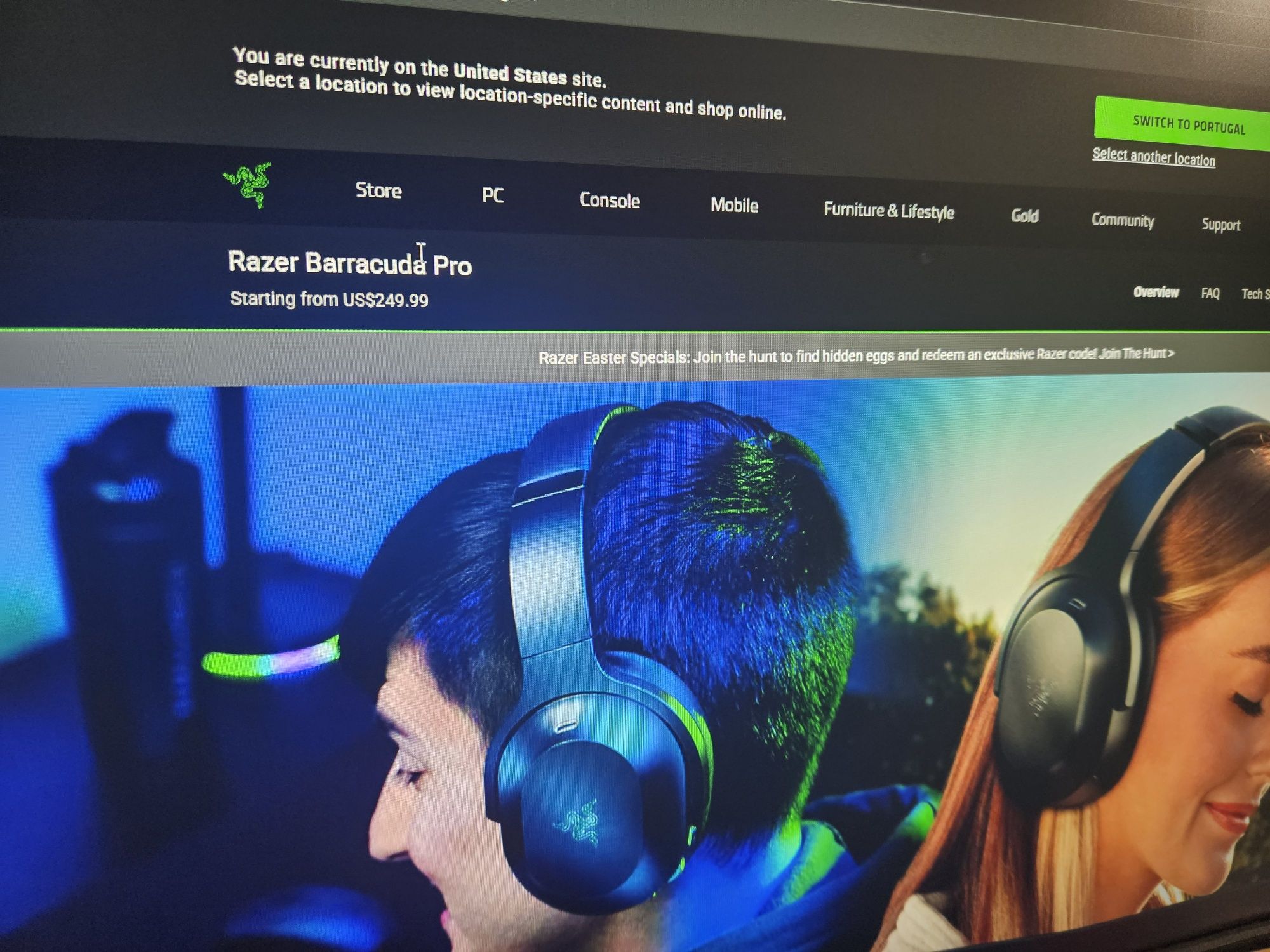 Headset Razor Barracuda Pro