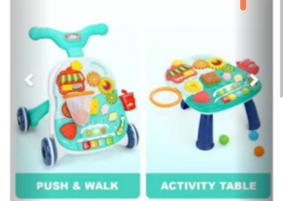 Vendo andarilho e mesa de actividades 2 em 1