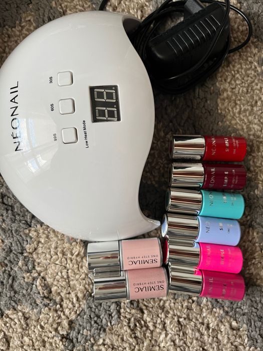 Neonail lampa do hybrydy plus lakiery