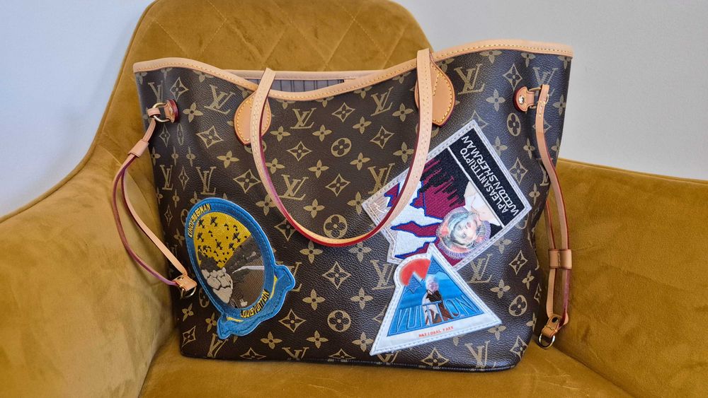 Torebka Louis Vuitton, Neverfull, limitowana, edycja, luksus, skórzana