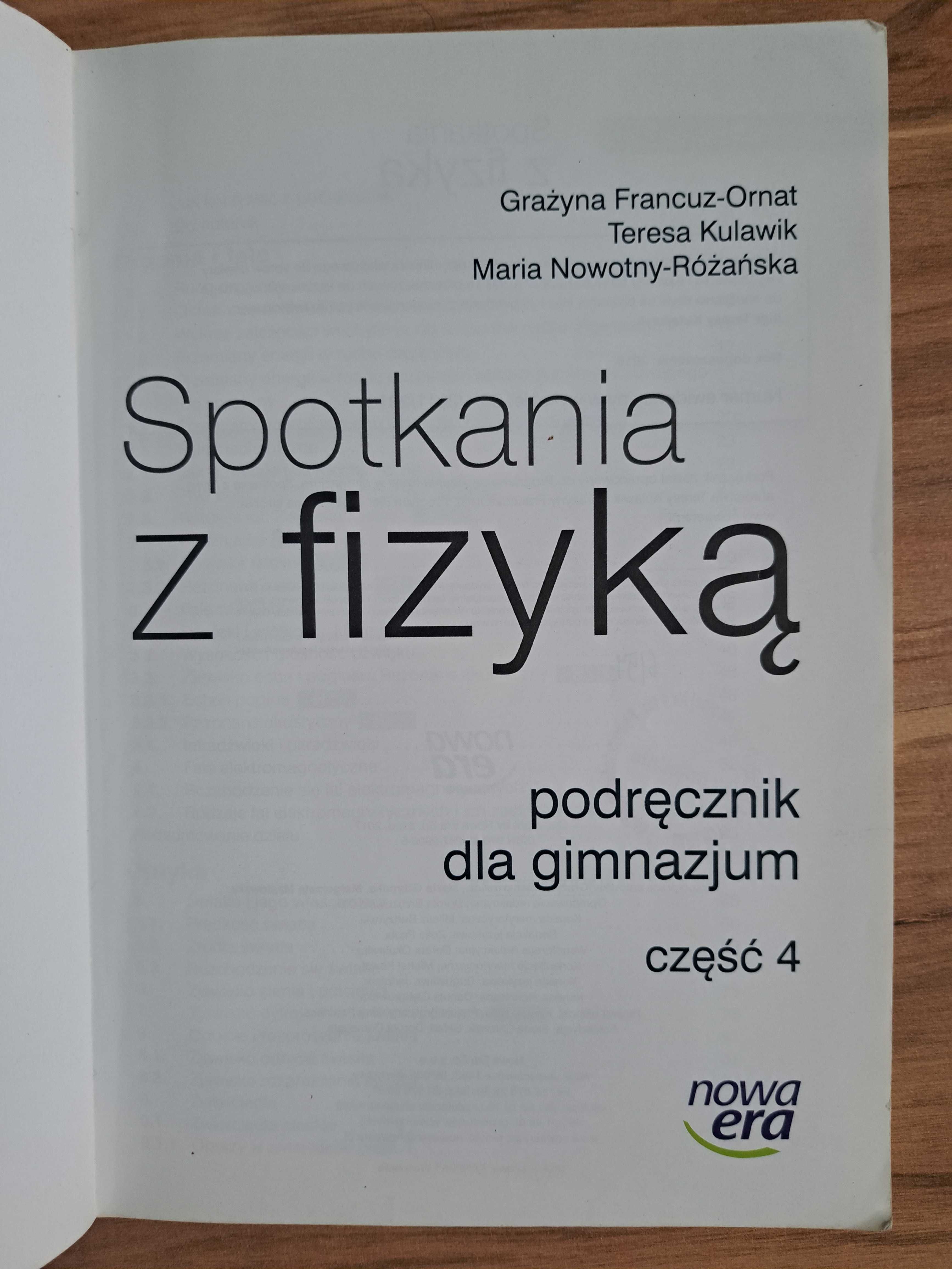 Zeszyt ćwiczeń podręcznik Odkryć fizykę spotkania z fizyką 3, 4