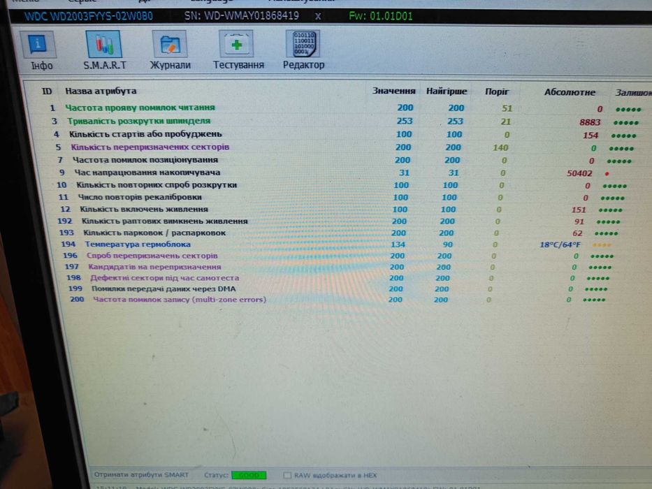 Хард Диск HDD Western Digital 2 TB 7200rpm 64mb CASH WD2003FYYS