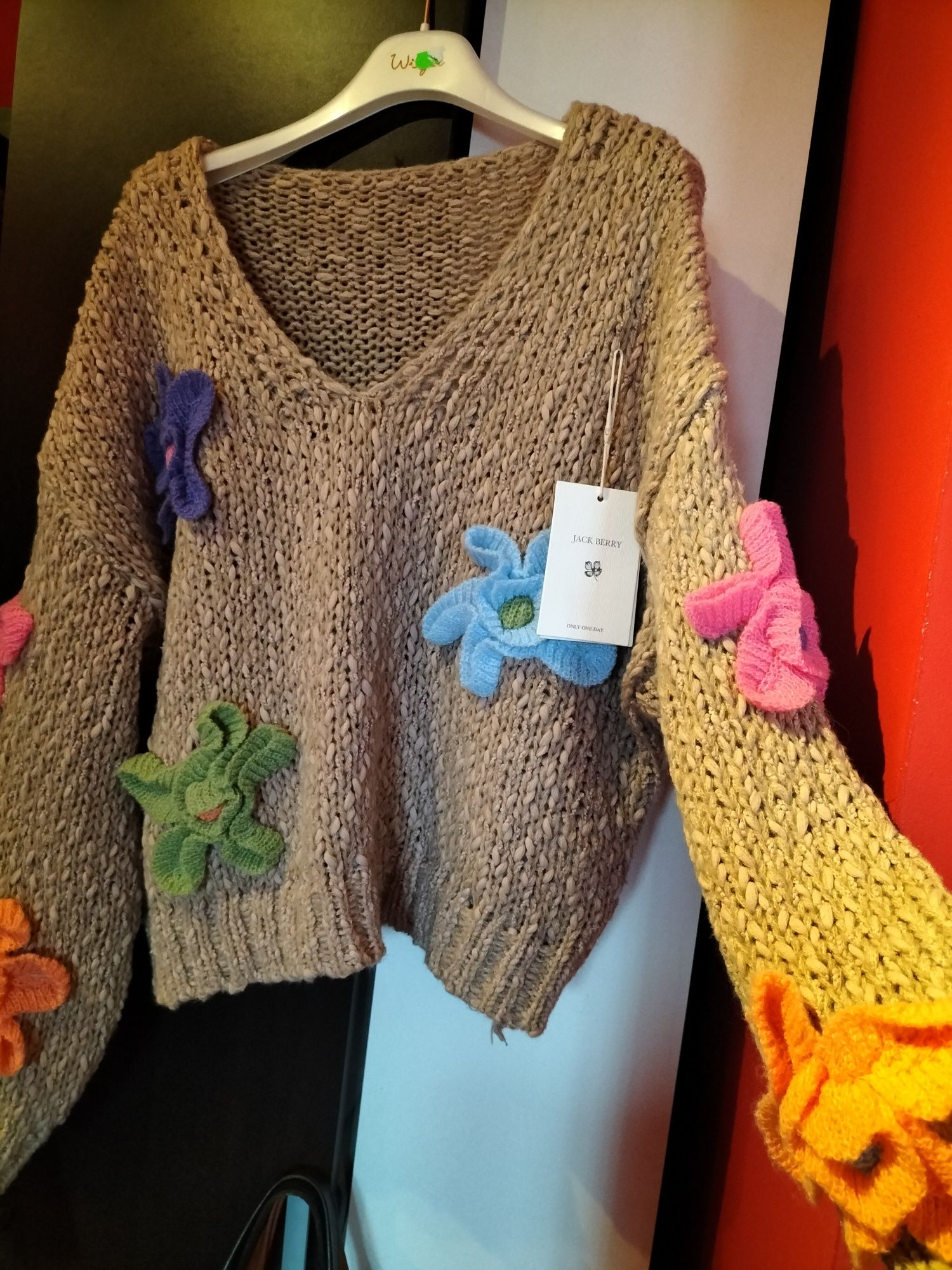 Sweter Italia moda oversize