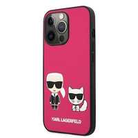 Etui Karl Lagerfeld na iPhone 13 Pro Max - Fuksja/Fuchsia