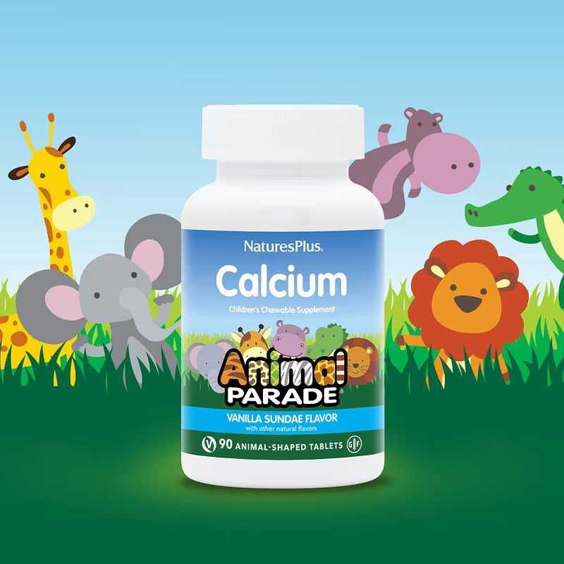 NaturesPlus Source of Life Animal Parade кальций для детей. 90 табл.