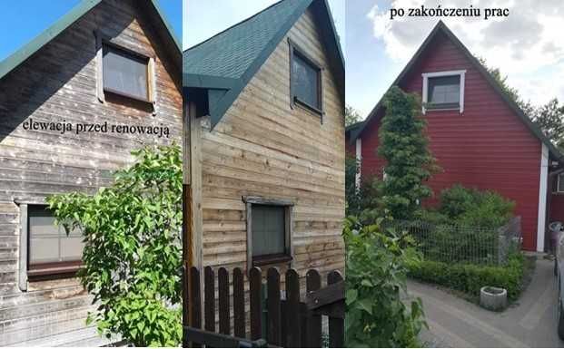 Renowacja, Malowanie domów drewnianych - elewacje, wnętrza