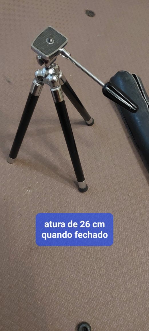Tripé telescópico para máquina fotográfica