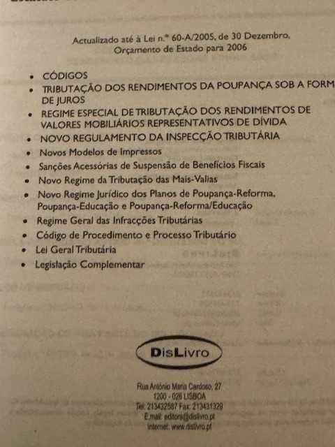 Fiscalidade - IRS, IRC, IMI, IMT, EBF