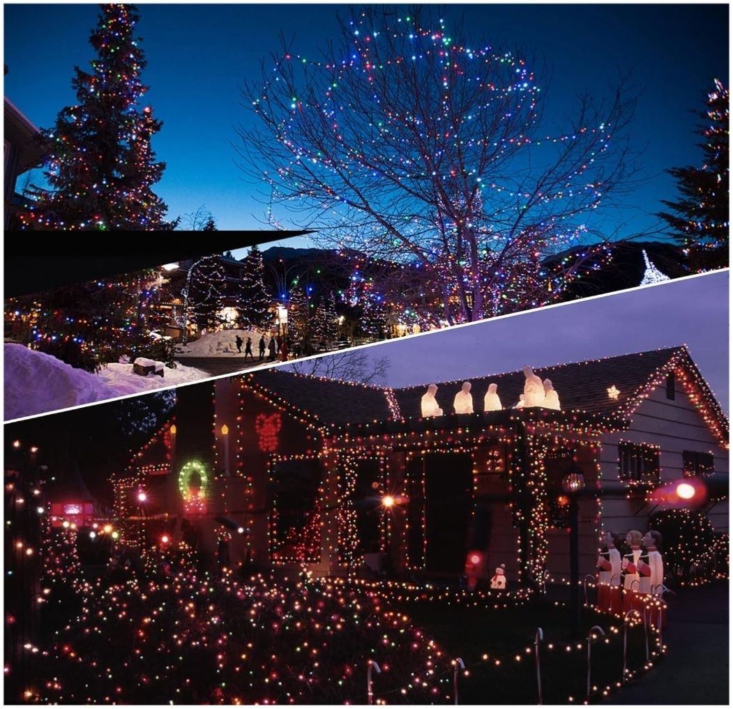 Girlanda świetlna 2 x 12 m. 120 LED, 8 trybów, IP65