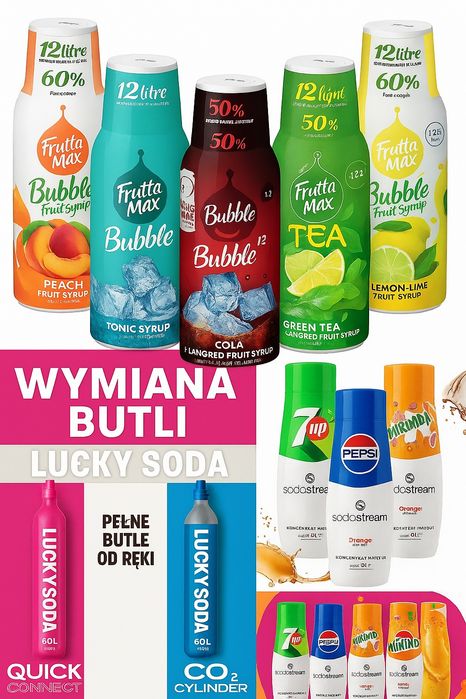 Wymiana butli Sodastream. Zamów z dostawą do domu