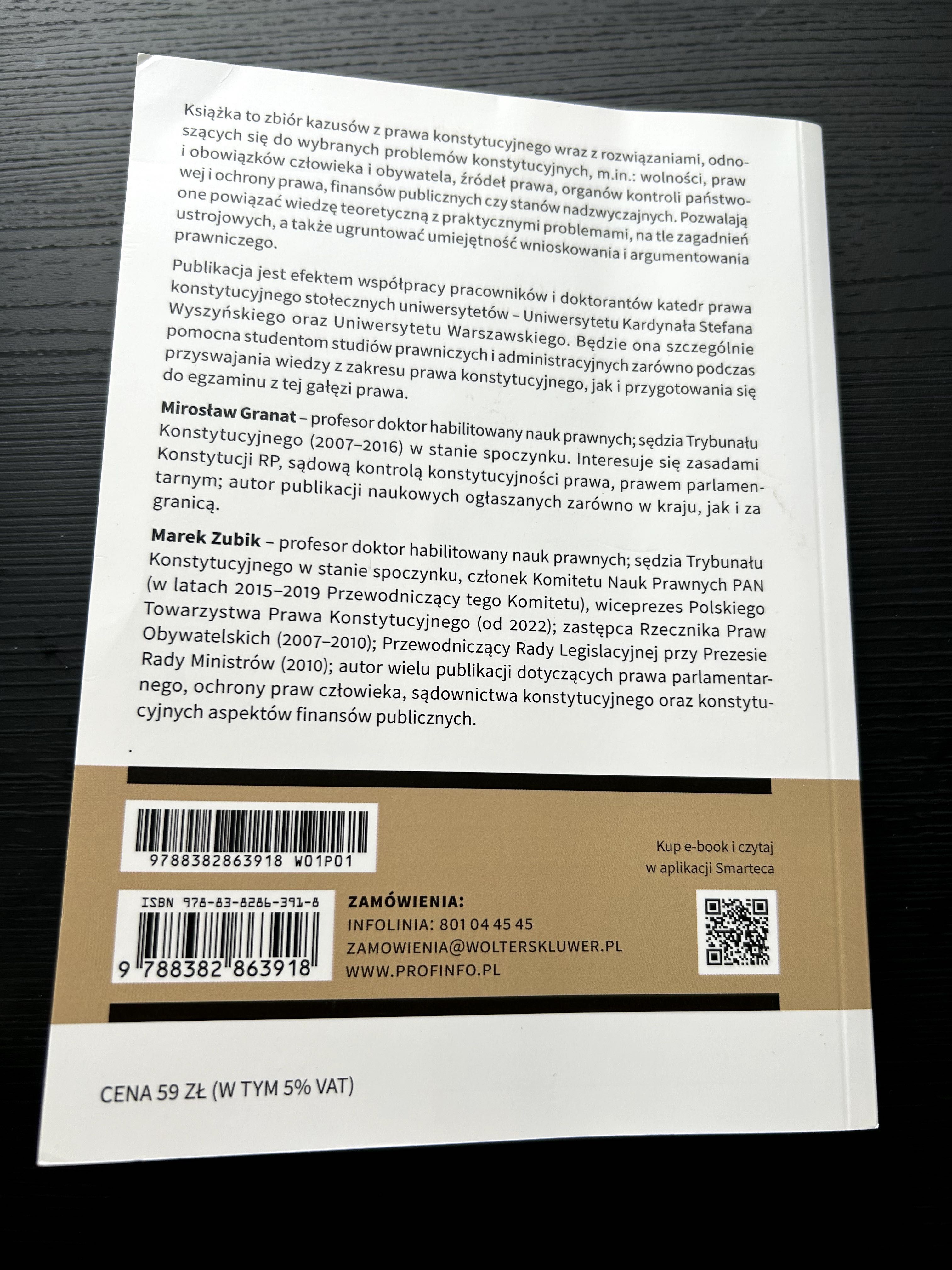 Prawo konstytucyjne, kazusy, W.Kluwer, 2022