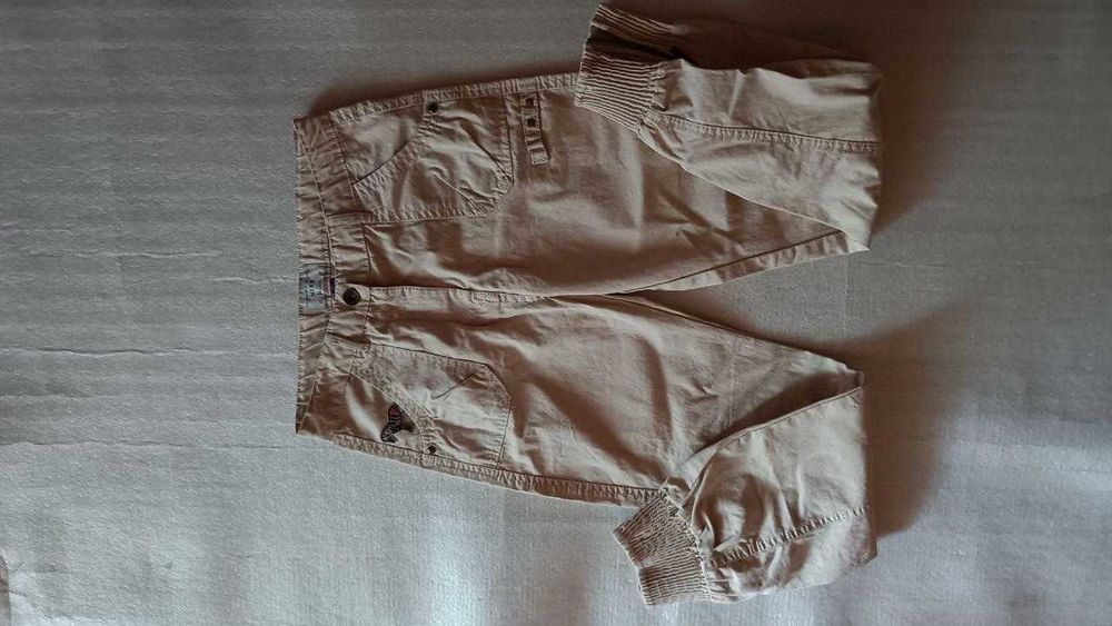 Брюки  с манжетом коттоновые штаны женские