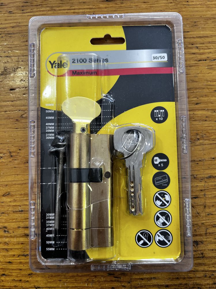 Cilindro alta segurança Fechadura Yale 2100 Series - NOVO