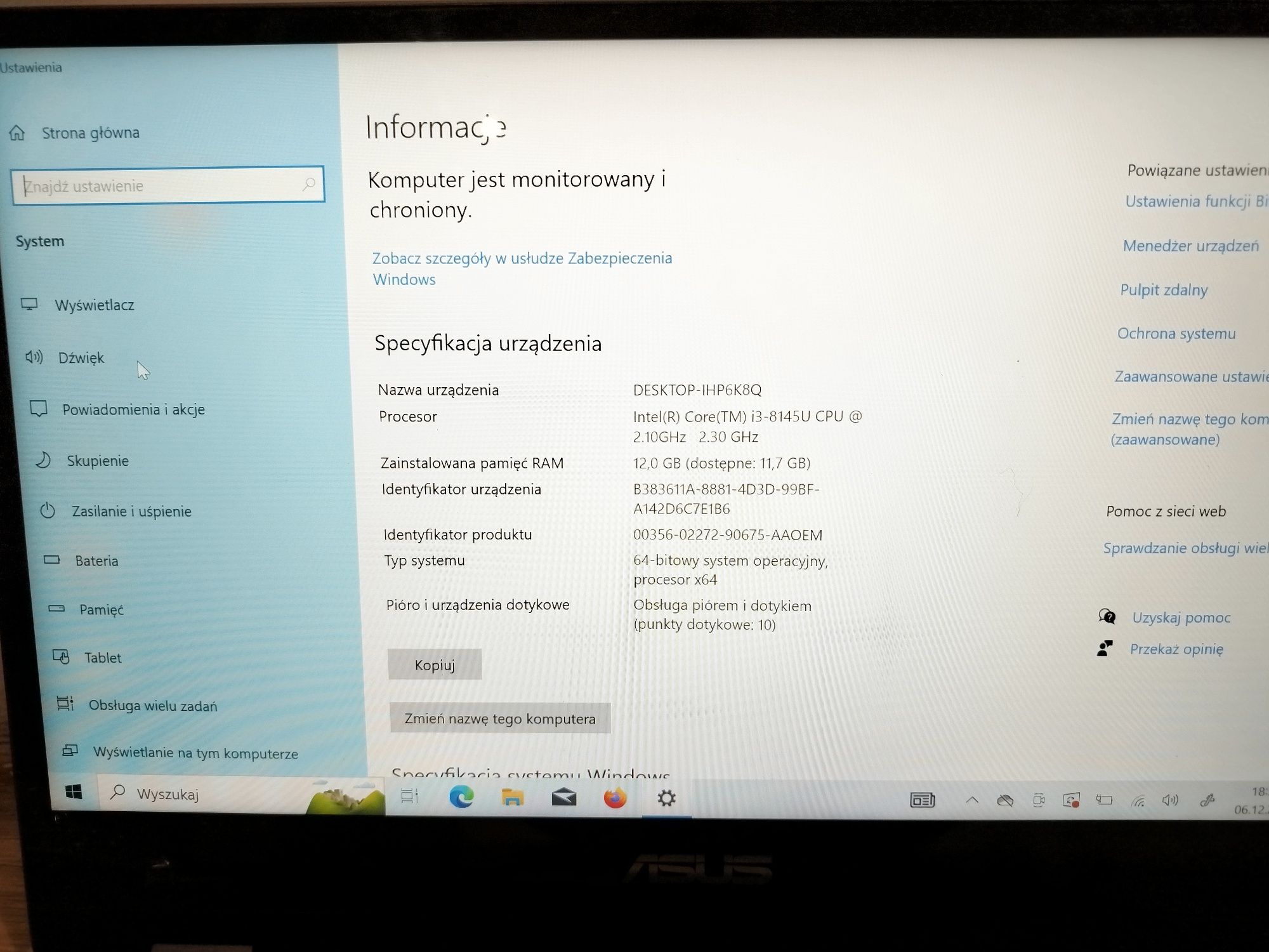Asus VivoBook 2w1 TP412FA 12GB Ram SSD_512GB