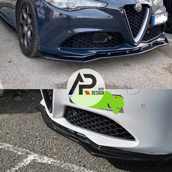 Alfa Romeo Giulia Sprint Super Ti Veloce Lip Lamina Frontal Preto bril