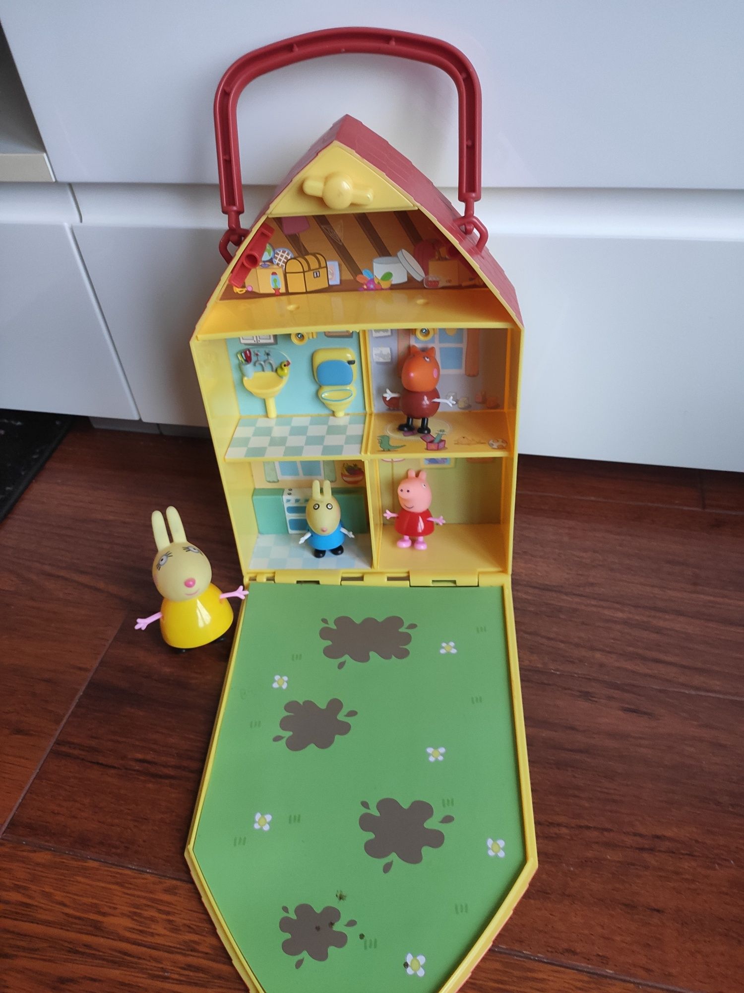 Domek Świnka Peppa plus 4 figurki. Oryginalny
