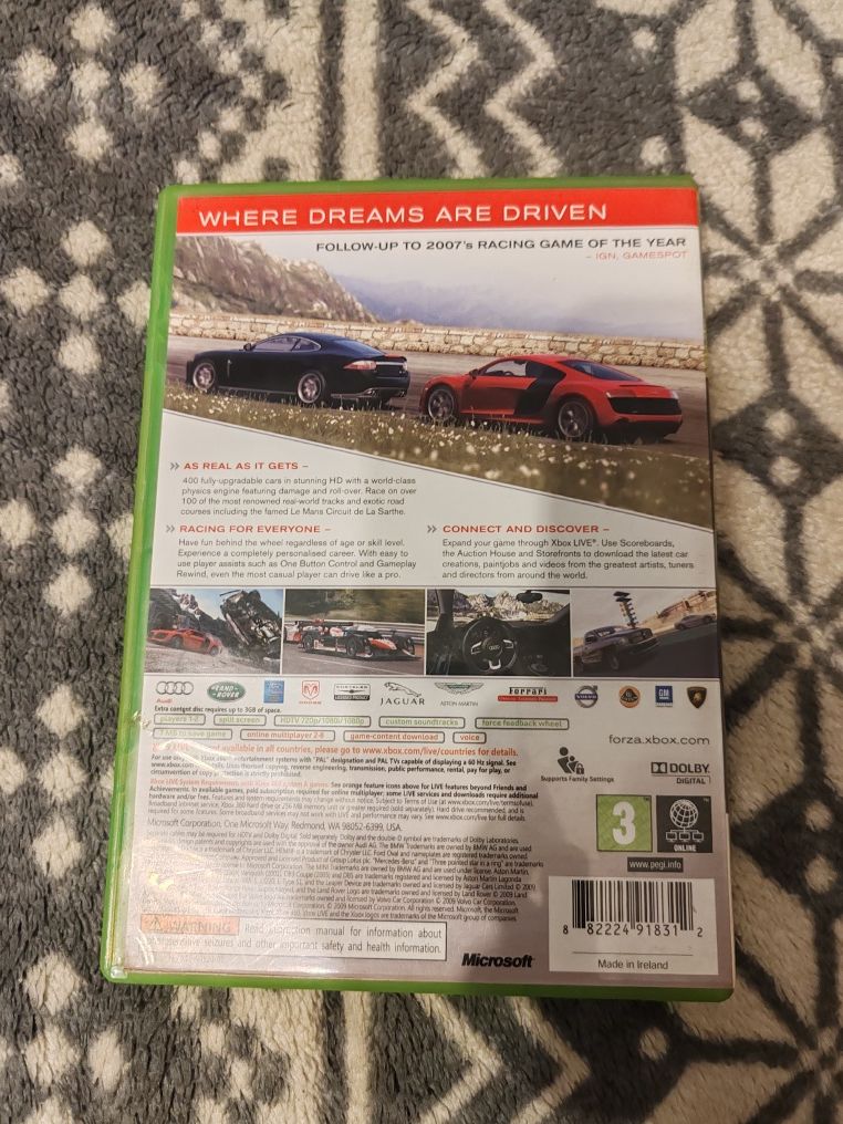 Zestaw 2 gier forza motosport na xbox 360