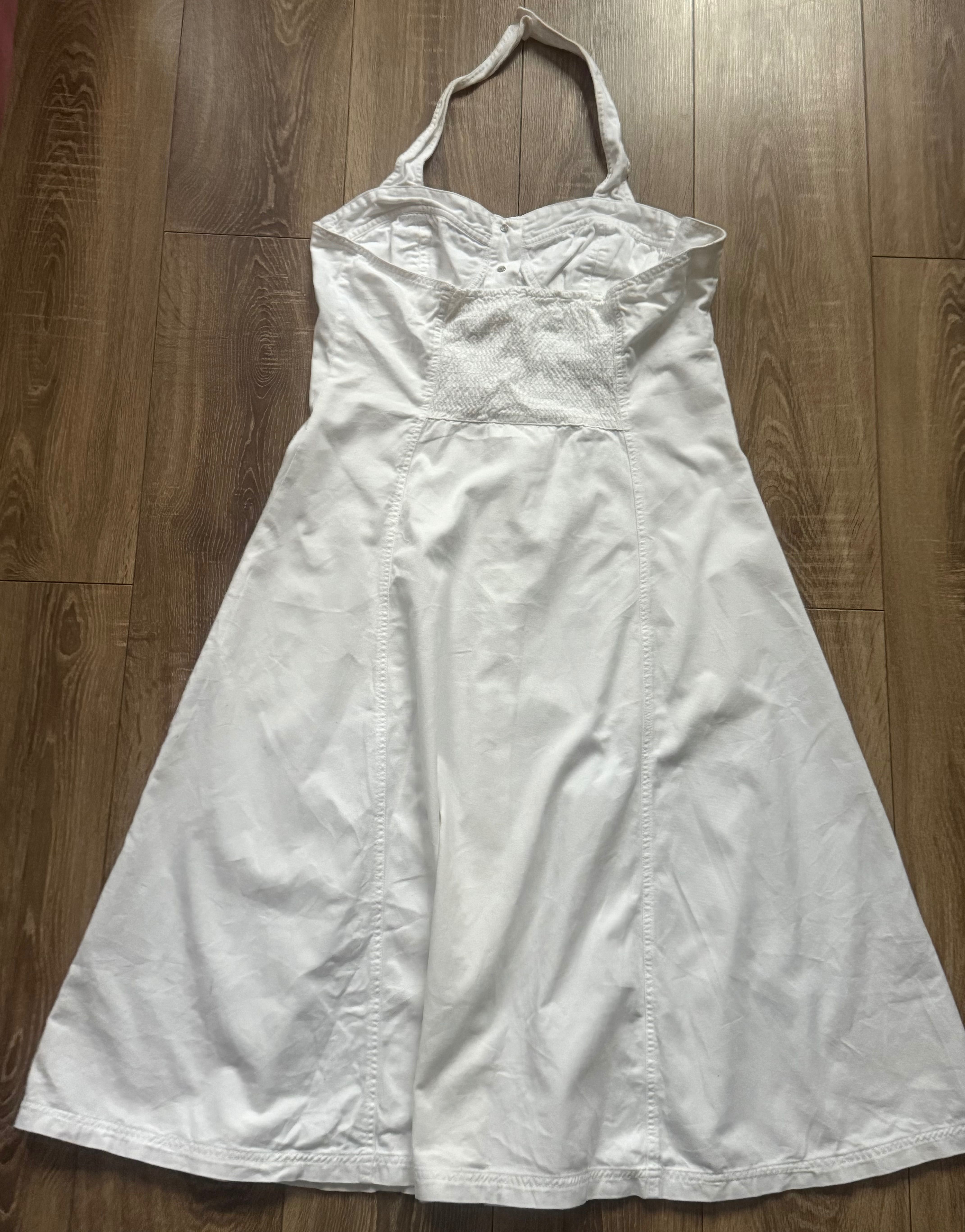 Sukienka Mango – rozpinana sukienka letnia midi, rozmiar 42
