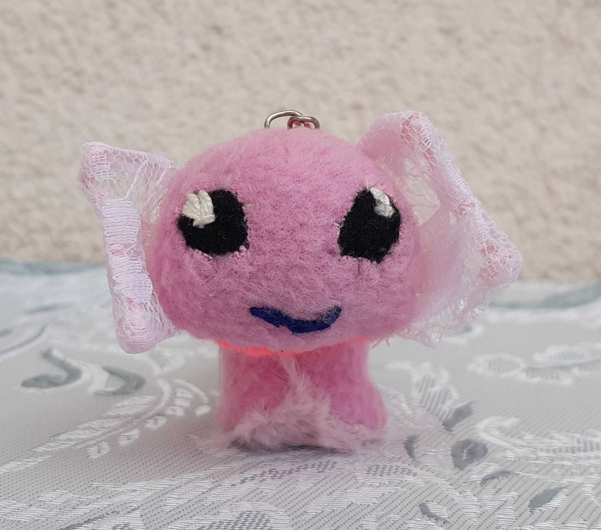 Brelok breloczek axolotl aksolotl rękodzieło handmade