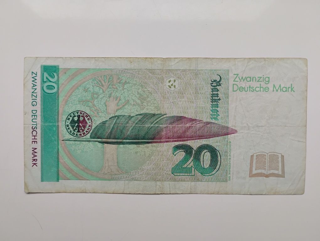 Banknot Niemcy - 20 marek z 1991 r. -RFN-