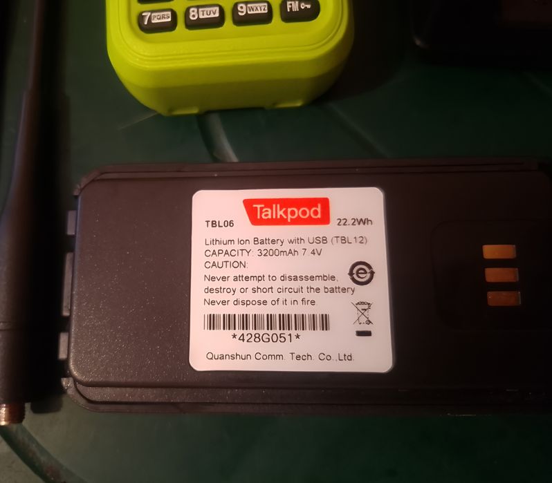 Рація Talkpod A36Plus, 8 Вт. Батарея 3200