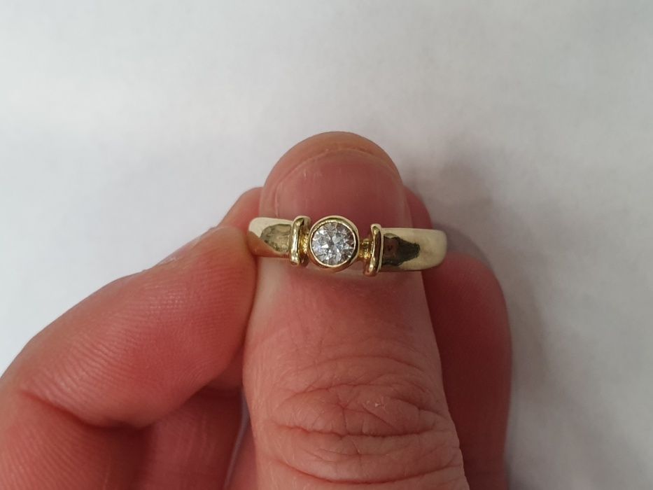 II poł. XX wieku! Złoty pierścionek/ 583/ 3.17 gram/ R17