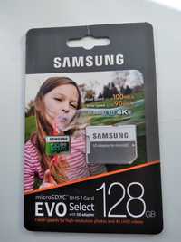 Карта памяти +адаптер SAMSUNG EVO Select MB-ME128GA/AM 128GB MicroSDXC