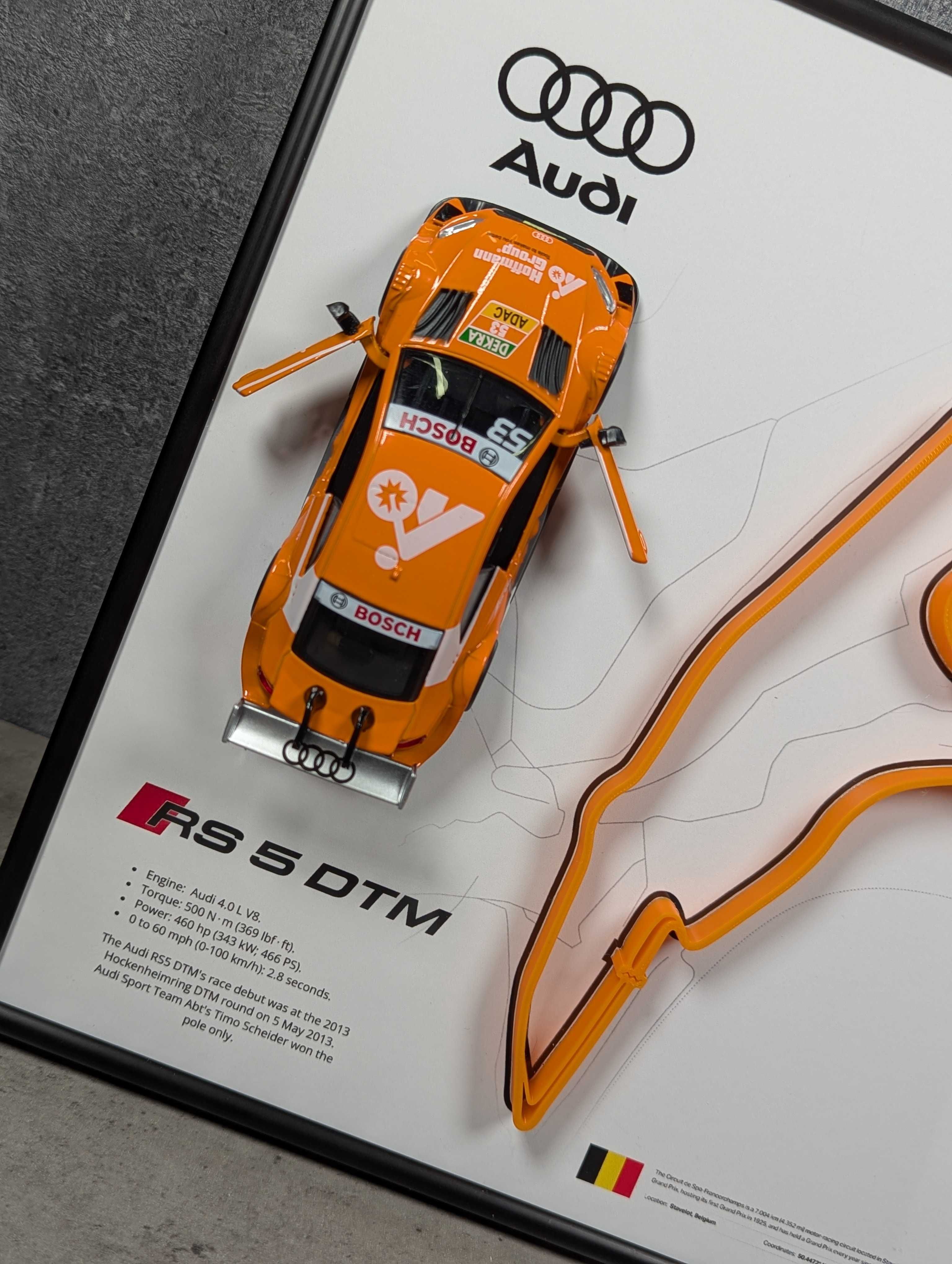 Модель CCA з Тримачем 2в1 Audi RS 5 DTM та 3D Трасою Belgian GP