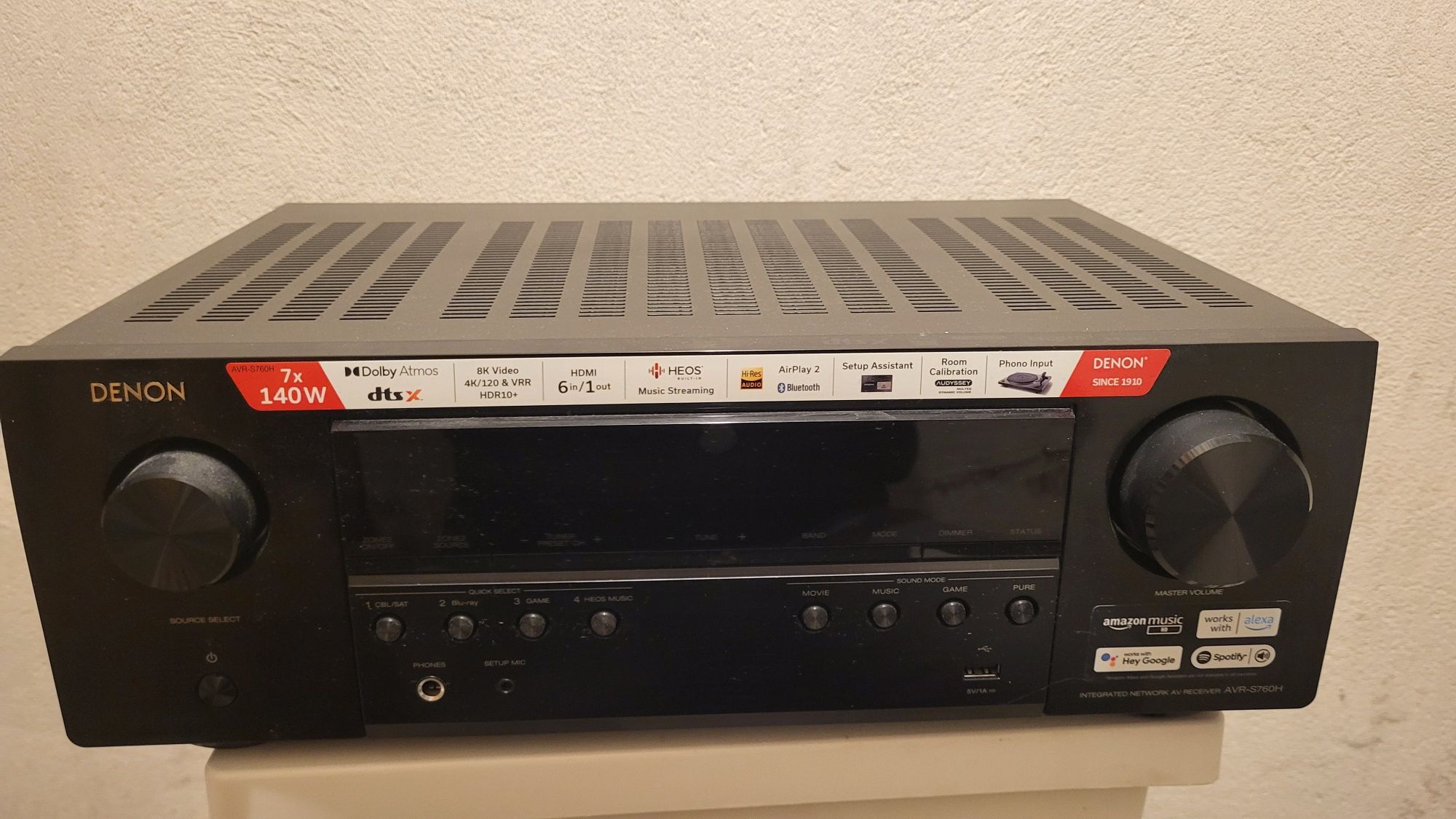 Amplituner Denon AVR-S760H Gwarancja Idealny Stan