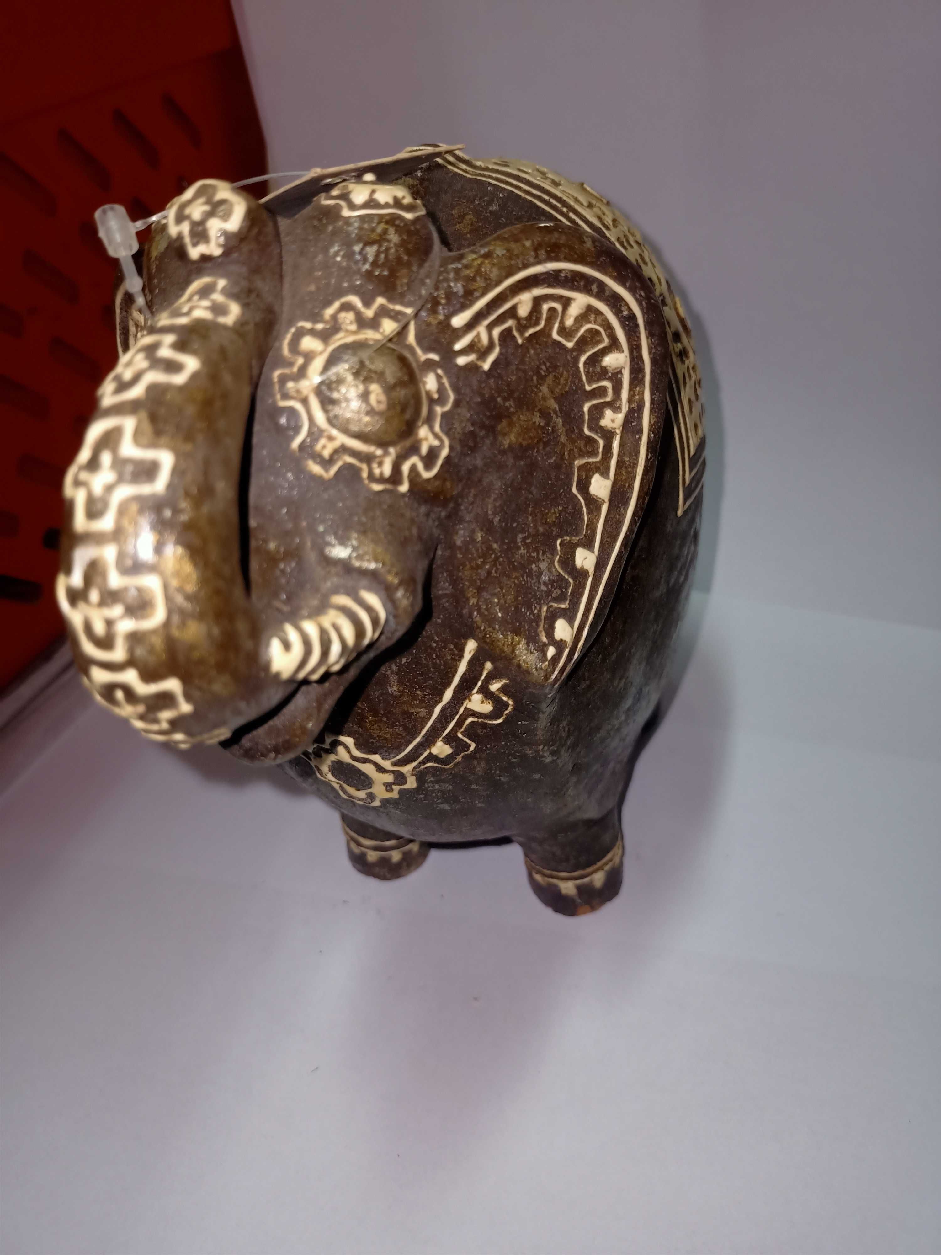 Skarbonka słoń ceramika 19 cm