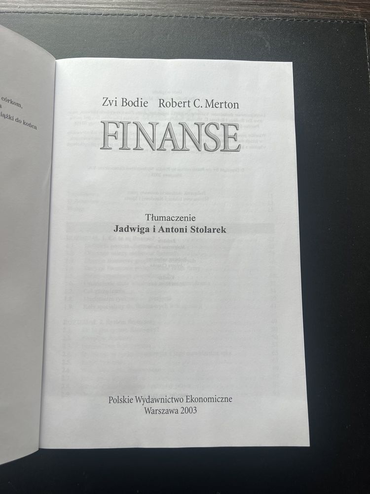 Finanse Z. Bodie, R. C. Merton