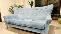 Sofa 3-osobowa kolor niebieski