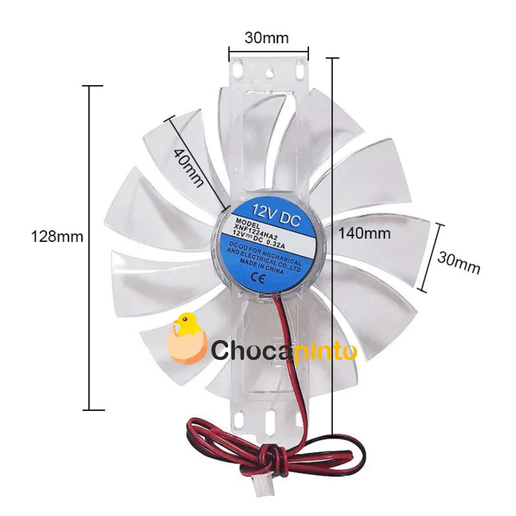 Ventoinha Ventilador 12V Chocadeira