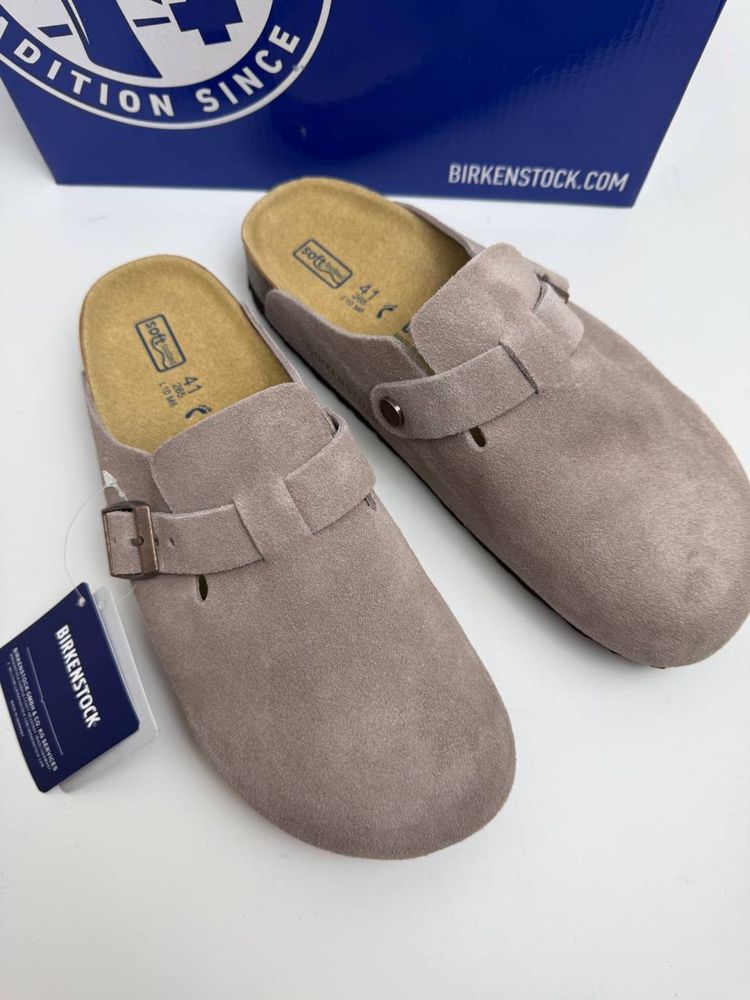 Шкіряні биркеншток шльопанці сабо клоги Birkenstock boston