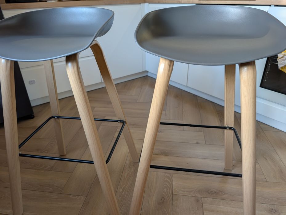 Hoker loftowy  hokery krzesło barowe loft - zestaw 2 sztuk