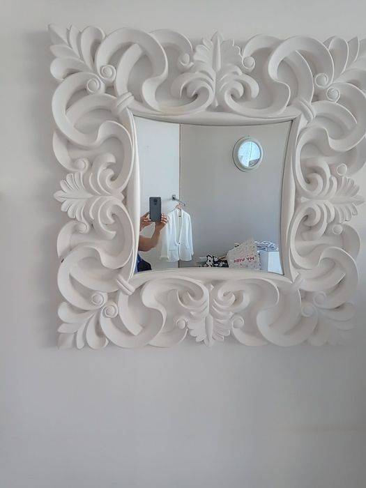 Espelho vintage branco