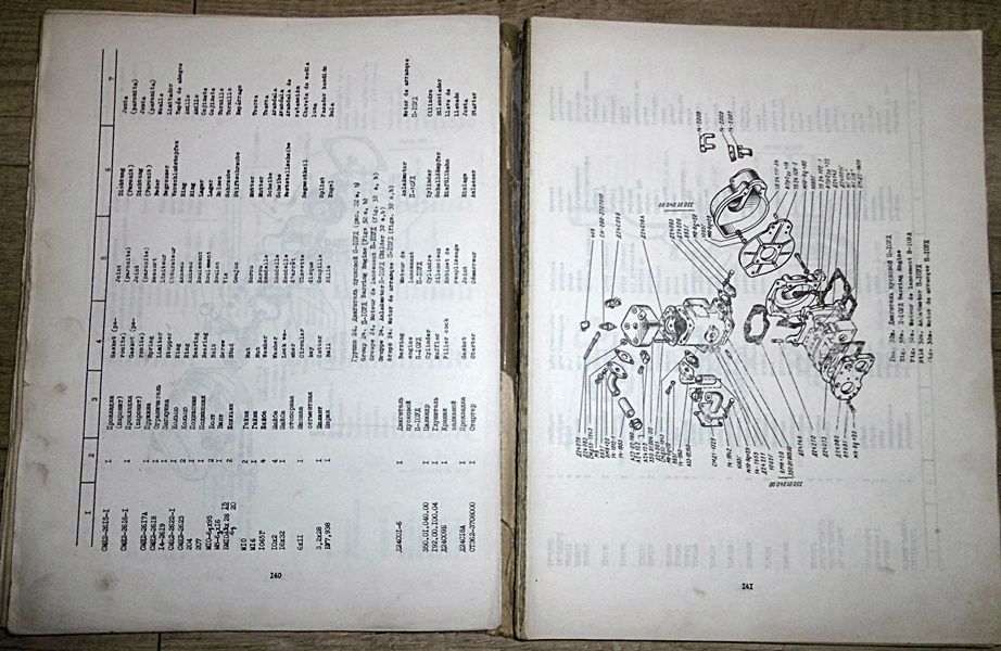 Katalog części zamiennych spycharka ciągnik DT 75, 75 B