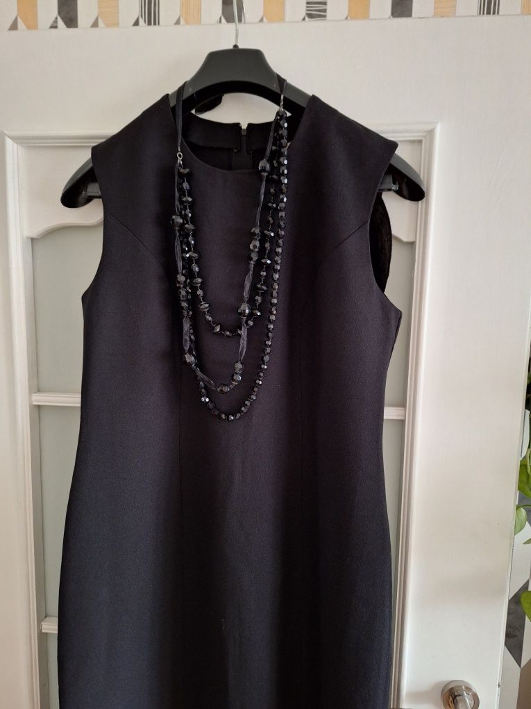 Czarna sukienka maxi L-XL(czyt.wymiary)