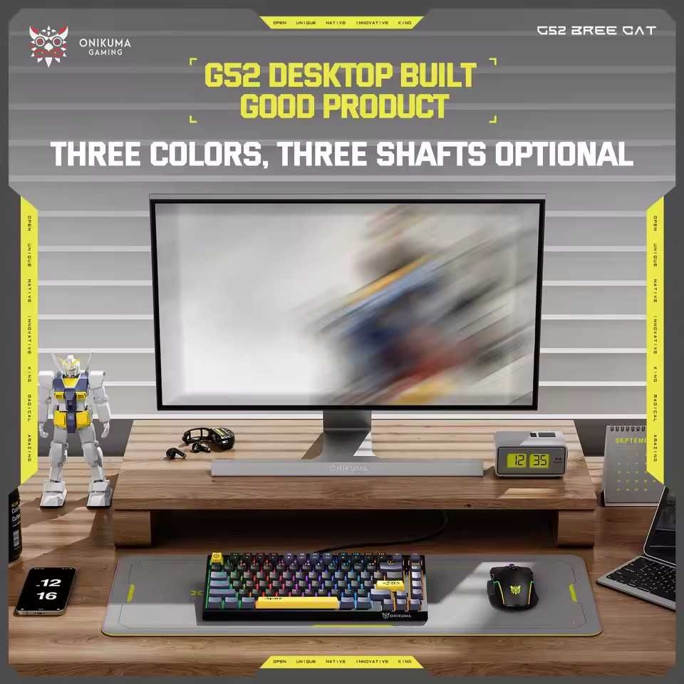 ‼️ NEW ‼️ Ігрова механічна клавіатура 75% ONIKUMA G52 RGB Backlit
