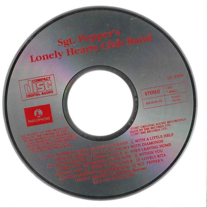 Beatles - - - - - Sgt. Peppers Lonely Hearts Club Band - - - - - CD