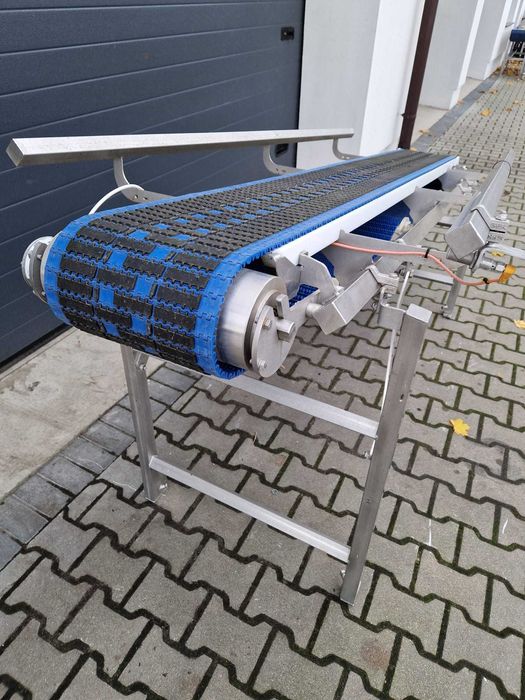 Podajnik taśmowy taśmociąg transporter przenośnik modularny do mięsa
