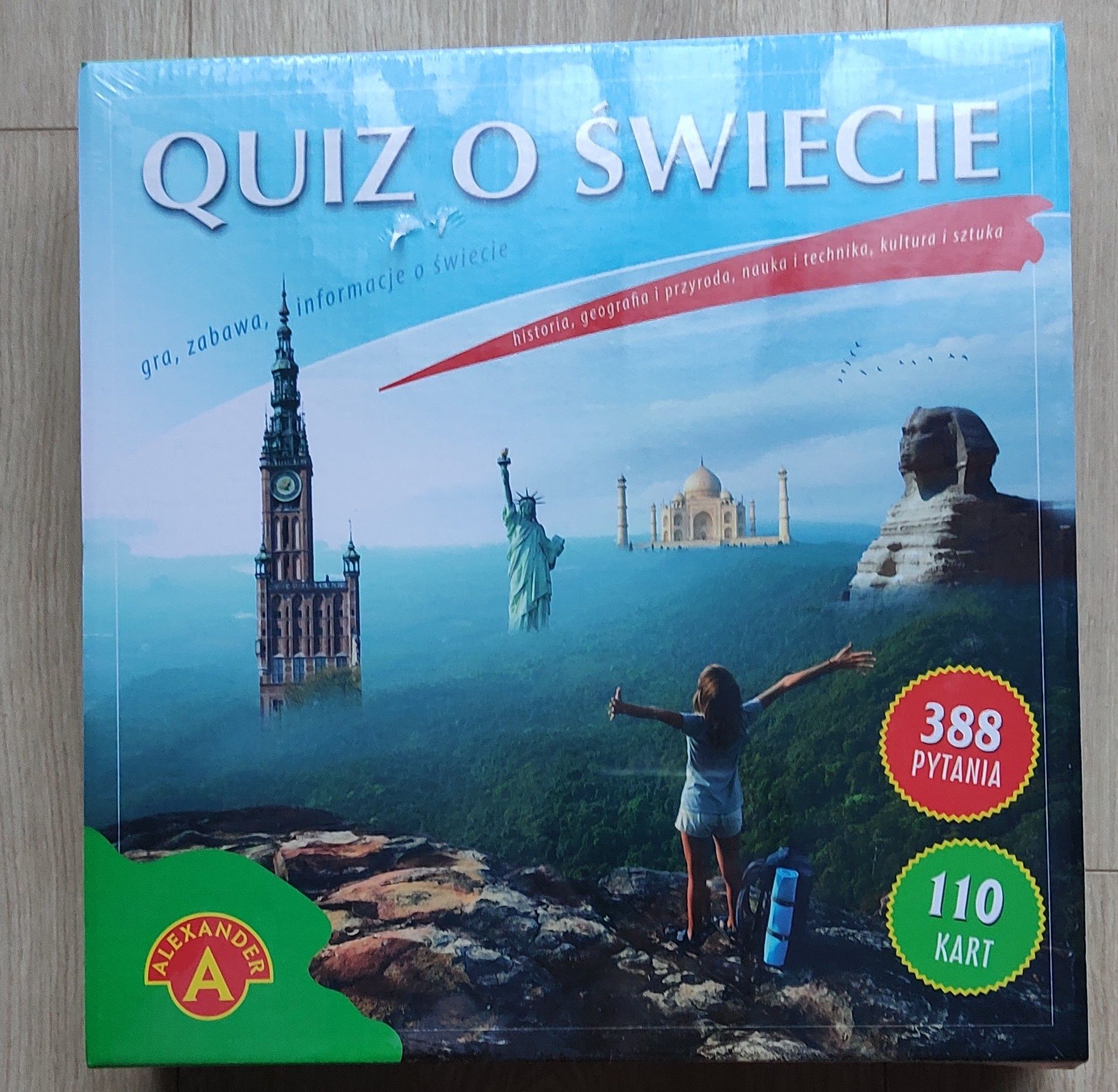 Quiz o świecie gra karciana 388 pytania nowa