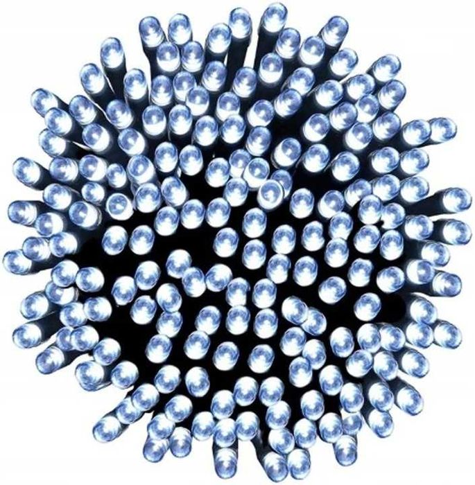 Lampki Choinkowe 100 LED Biały Zimny Programator