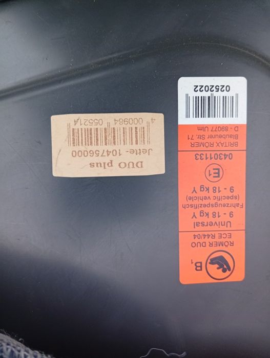 Fotelik samochodowy Romer. 9-18 kg. ISOFIX. Krako59.