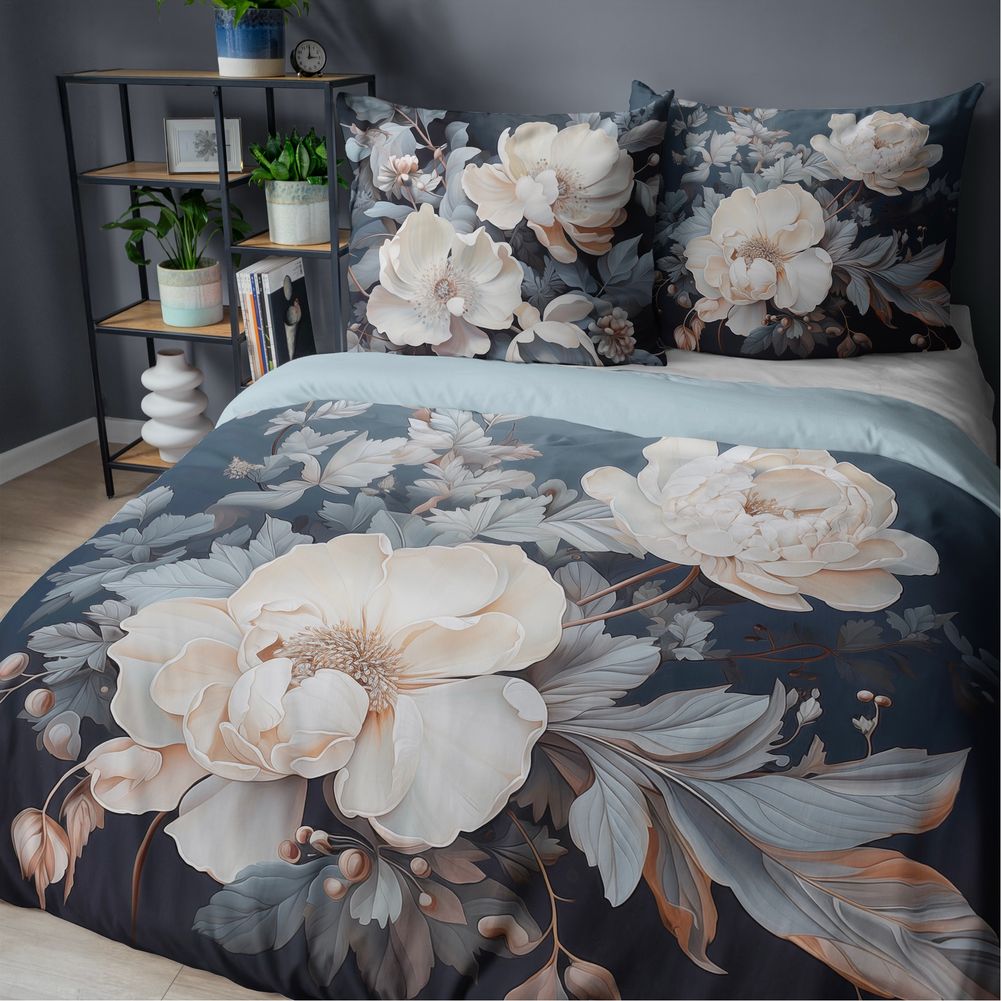 Pościel bawełna 100% 160x200 Piekne kwiaty Gwarancja wzoru