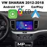 Nawigacja VW SHARAN 2012_2018  Android 11 9" Qled Apple CarPlay/AA 4G