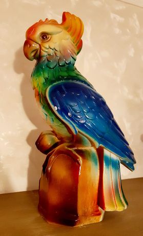 Papuga kolorowa , Duża gliniana figurka
